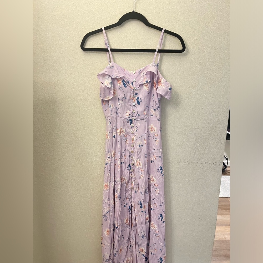 Beautiful Floral Lavender Maxi Dress from Forever21